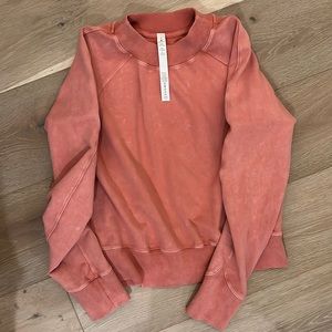 Lululemon Perfectly oversized crop hoodie acidwashed kind of muted pink